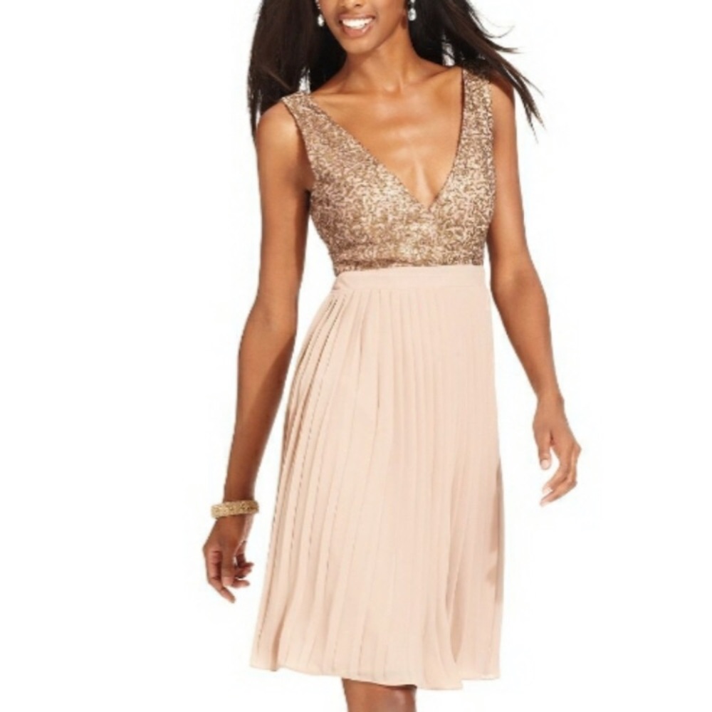 Miss Me MM Couture Sequin V Neck Dress XS NWT